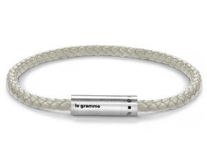 beige leather cable bracelet le 7g